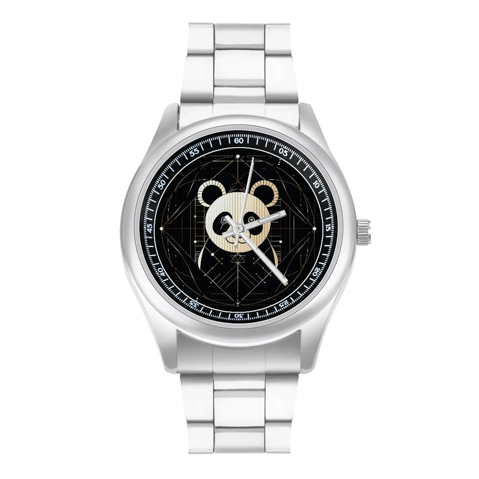 

Panda Quartz Watch Minimalist Art Astro Geometry Design Colored Wrist Watch Stainless Buy Office Lady Wristwatch
