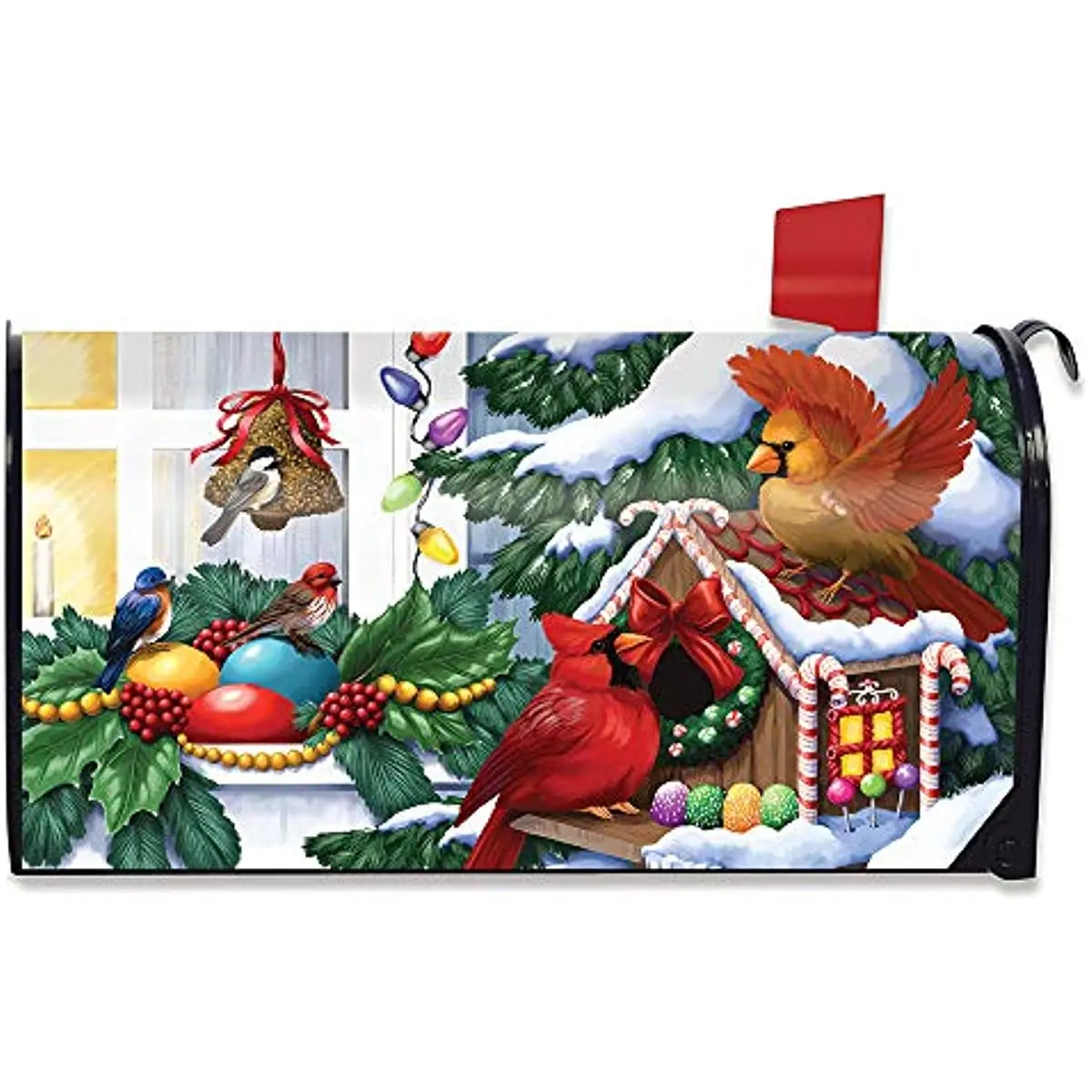 

Home For The Holidays Christmas Magnetic Mailbox Cover