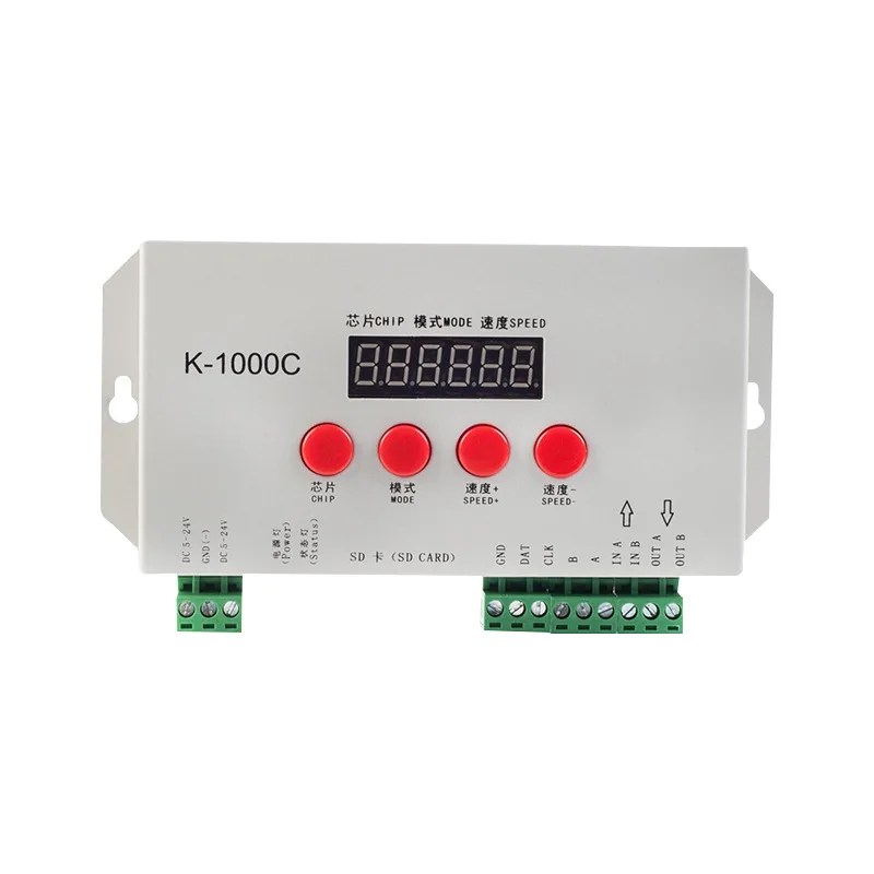 

K1000C Full Color 2811Led Light Strip Dimmer 2812 1903 Magic Light Strip Programmable Controller Sd Card
