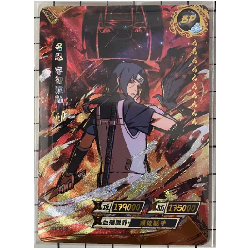

Kayou Naruto Cards BP Uchiha Itachi Naruto BP Card Anime Bronzing Flash Gold Card Hobby Collectibles Toys