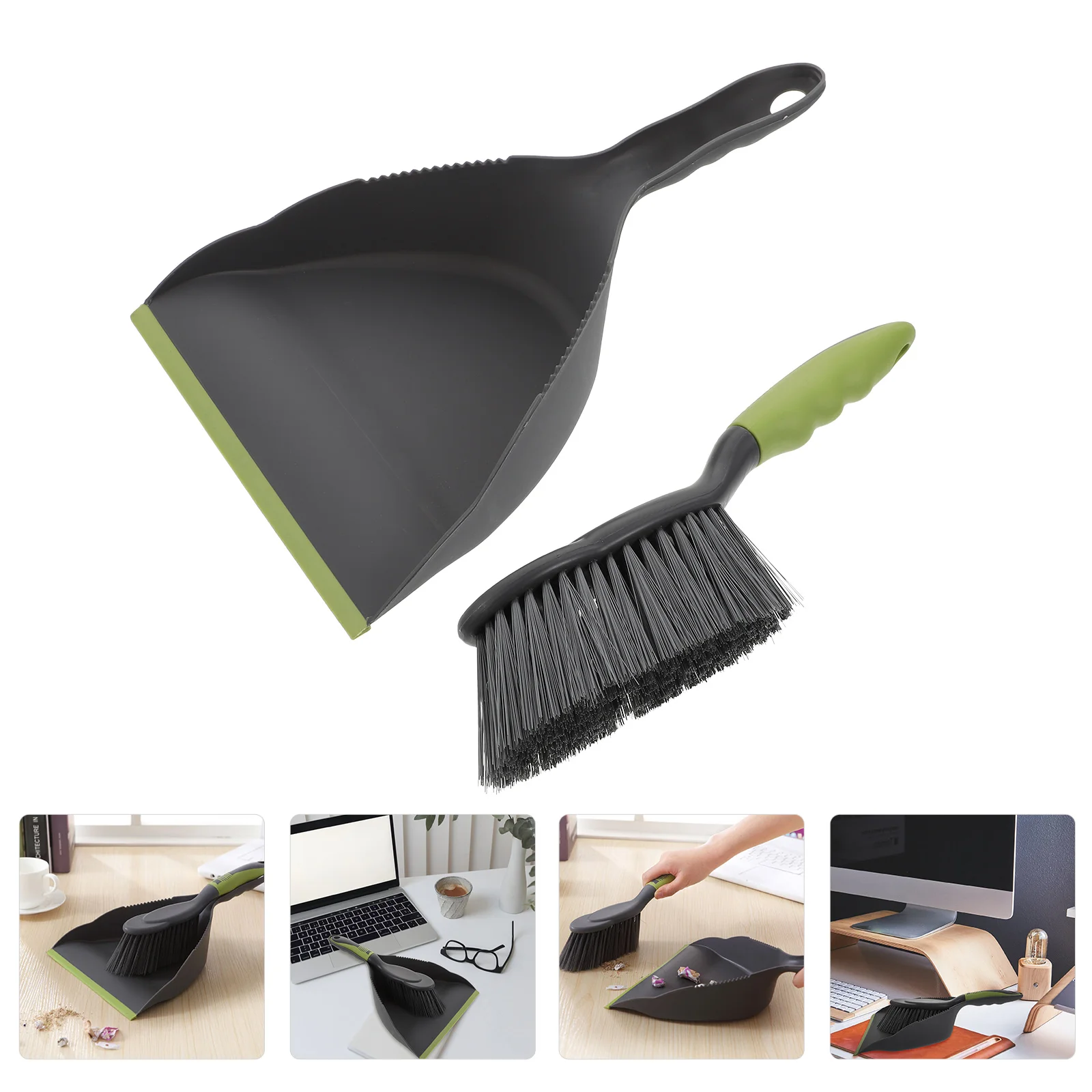 

Keyboard Broom Mini Set Painting Brush Window Sweep Whisk Countertop Cleaning Desk Dustpan Tiny