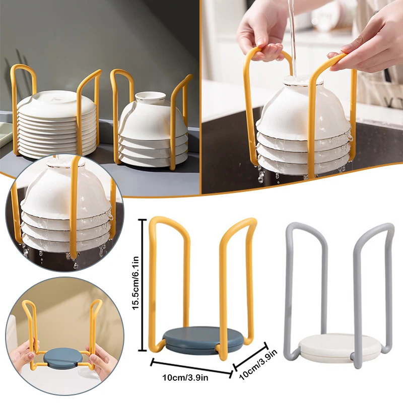 

Retractable Bowl Drying Rack Multifunctional Dish Drainer Shelf Stand Plate Holder For Kitchen Storage Organizer 10x10x15.5cm