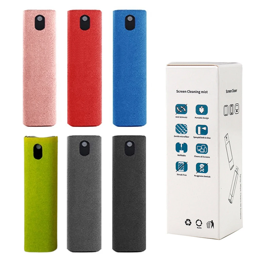 

Phone Screen Cleaner Sprayer Tablet Mobile PC Computer Screen Dust Removal Microfiber Cloth Cleaning Artifact Cleaning Supplies