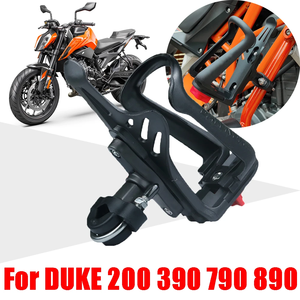 

For KTM DUKE 200 390 790 890 DUKE DUKE390 DUKE790 Accessories Beverage Water Bottle Support Cage Drink Cup Holder Stand Bracket
