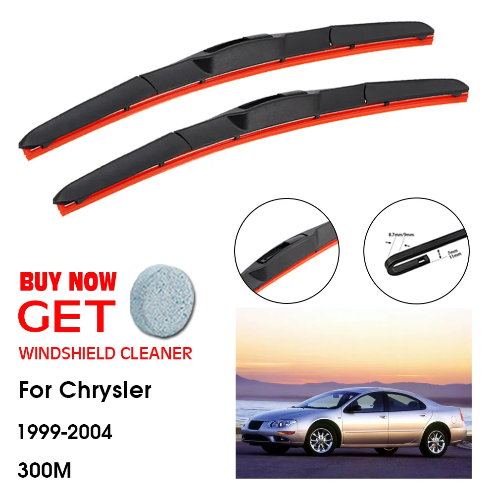 

Car Wiper For Chrysler 300M 24"+22" 1999-2004 Front Window Washer Windscreen Windshield Silica Gel Wipers Blades Accessories