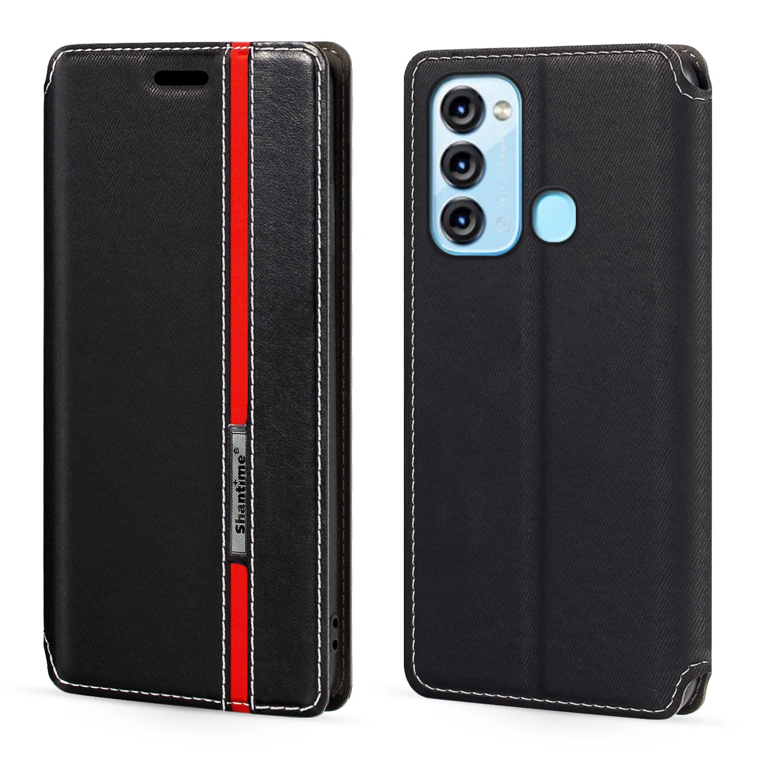 

Модный разноцветный кожаный чехол-книжка с магнитной застежкой и отделением для карт для ITEL S17 6,6 дюйма