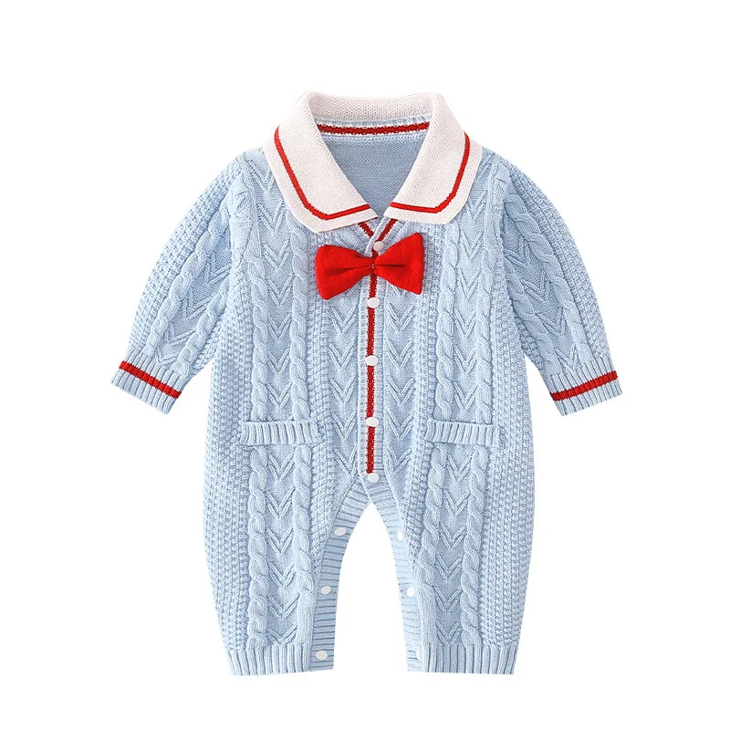 

Детский хлопковый трикотажный комбинезон с длинным рукавом, на возраст 0-18 месяцев