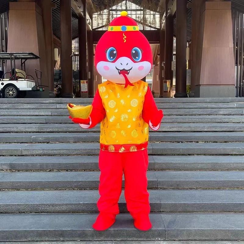 Зодиак Змея Талисман Кукла Костюм Новогодний Фестиваль Представление Опора