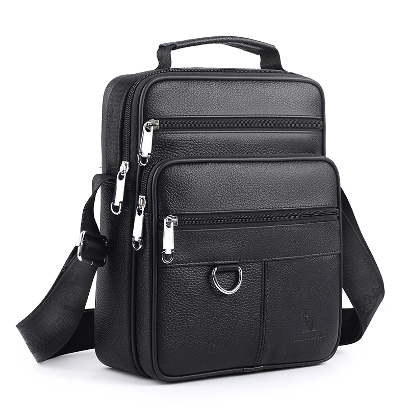 Популярные мужские сумки через плечо из натуральной кожи высокого качества