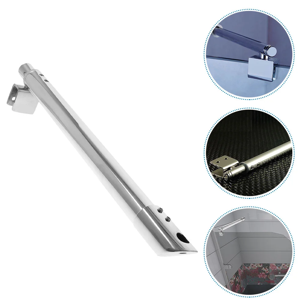 

Bracket Glass Door Pull Rod Shower Doors Bathtub Panel Support 304 Stainless Steel Folding pvc accordion