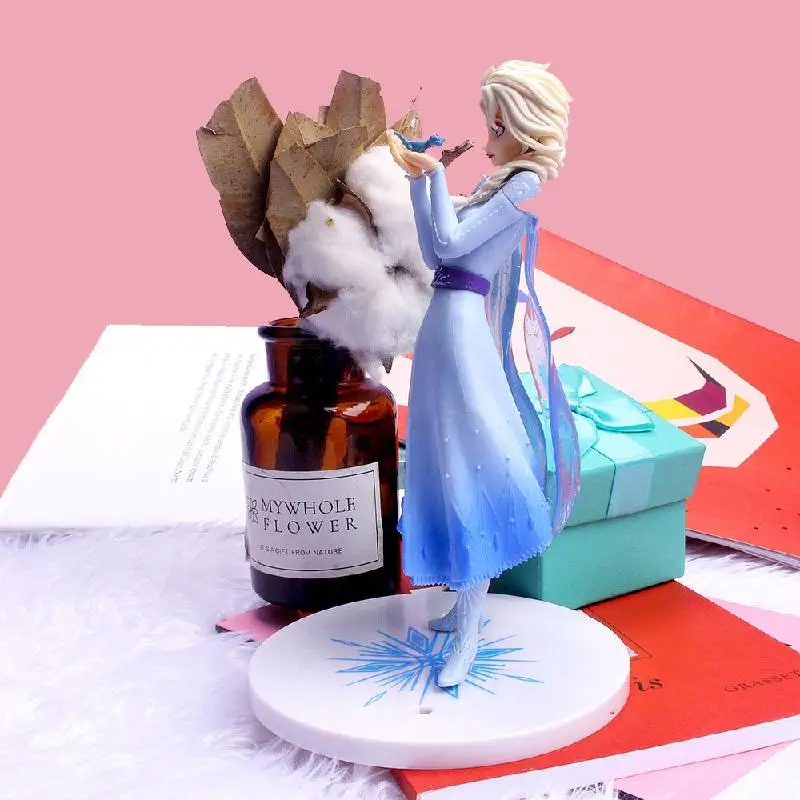 

2022 Disney's New Solid Pvc Toy Figure Hand-held Lizard Large Base Aisha Princess Hand-made Decoration Ornaments Gift Figure