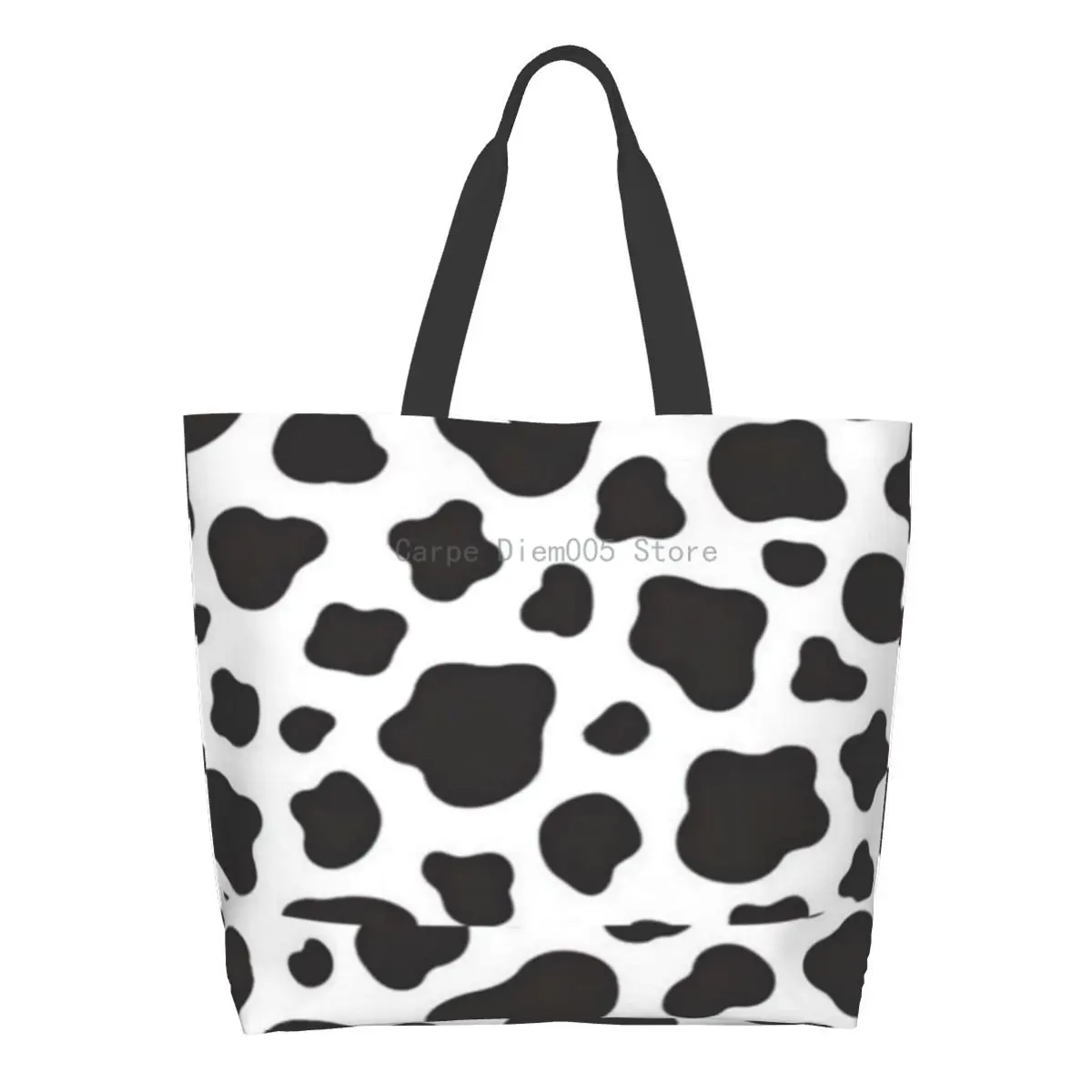 

Women Shoulder Bag Cow Skin Large Capacity Shopping Grocery Tote Bag For Ladies