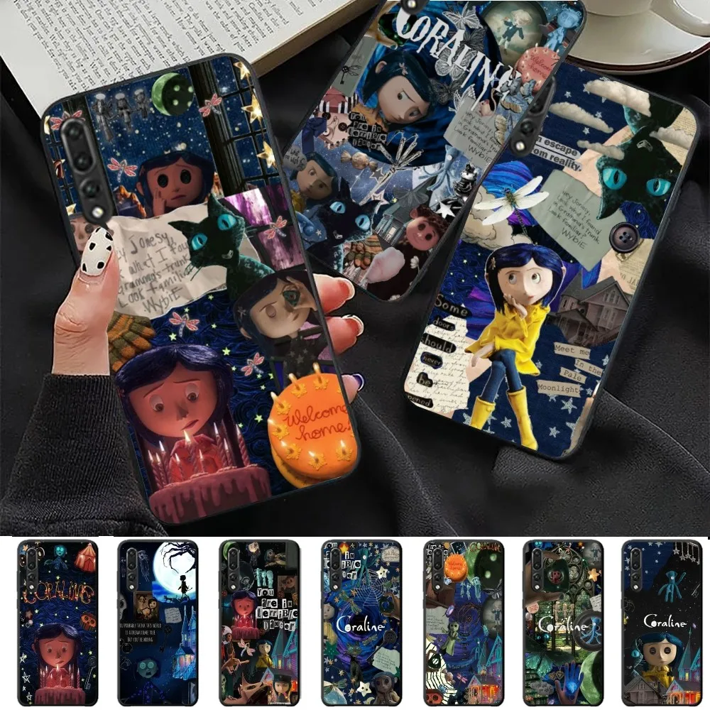 Anime C-coraline Phone Case For Huawei P 8 9 10 20 30 40 50 Pro Lite Psmart Honor 70 Mate 20lite