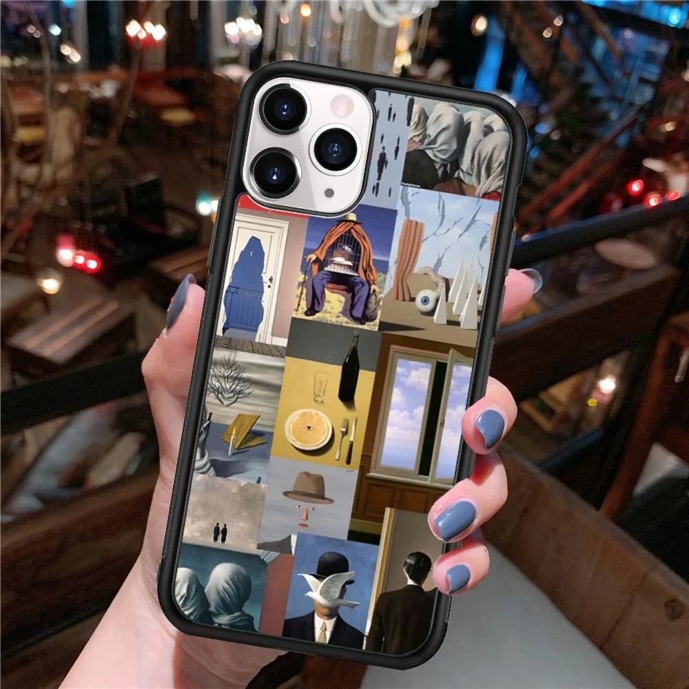 Силиконовый Гибридный Чехол R-Rene-Magrittes Для Samsung S10/S20/S30