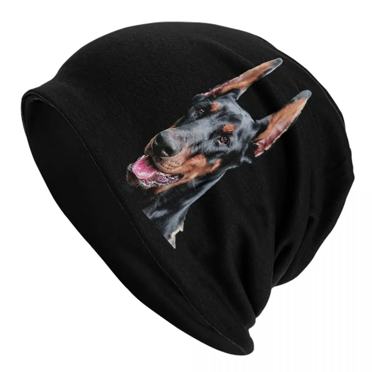 

Теплая вязаная шапка Doberman, модная шапка, осенне-зимняя уличная Шапка-бини, шапки унисекс для взрослых