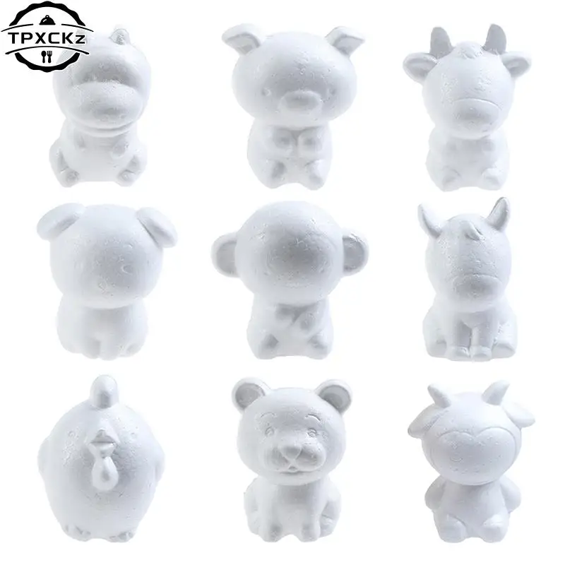 

12cm Zodiac Signs Rat Kids Craft Toys Foam Animals Modeling Polystyrene Styrofoam Doll DIY Modeling Polystyrene Styrofoam