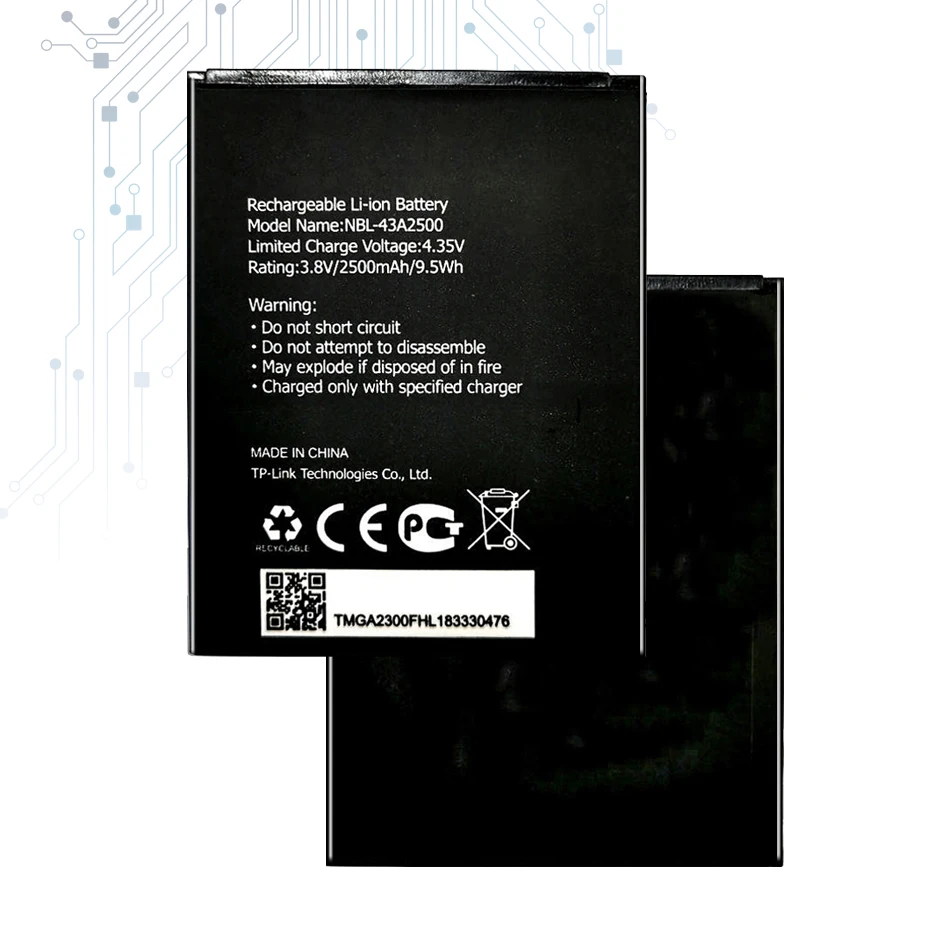 2500mAh NBL-43A2500 Battery For TP-Link Neffos C7S TP7051A TP7051C Mobile Phone Batteria + Tracking Number