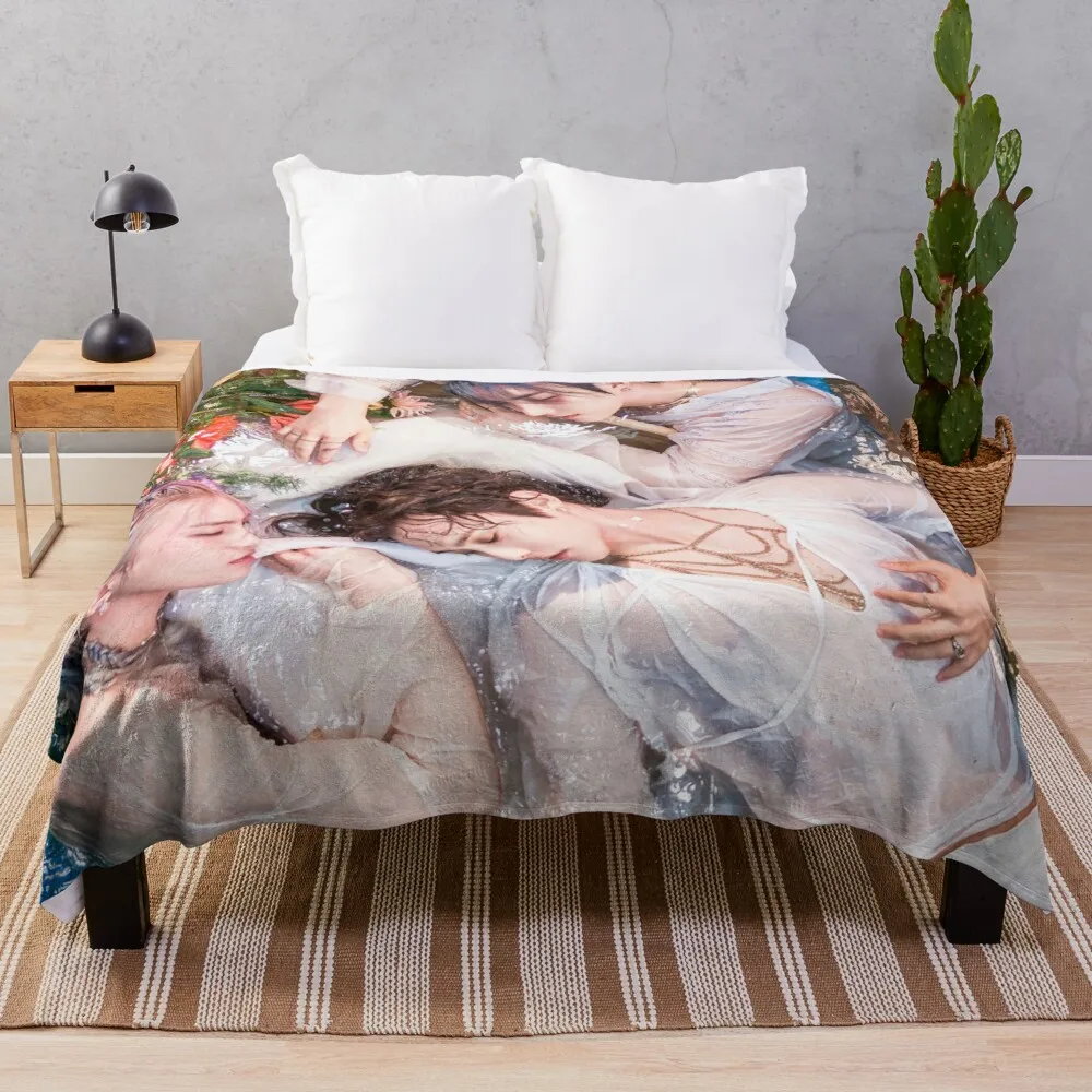 

DONGHUN, JUN, WOW A.C.E Higher Throw Blanket large knitted plaid flannel Kid's blanket thermal blanket