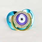 Золотая Соска-пустышка с украшениями для детского праздника, Силиконовая пустышка без бисфенола А, соска-пустышка для младенцев, роскошная соска для новорожденных