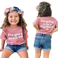 toddler kids baby boys girls casual t shirt summer short sleeve im going to be a big sisterbrother print t shirt children tops