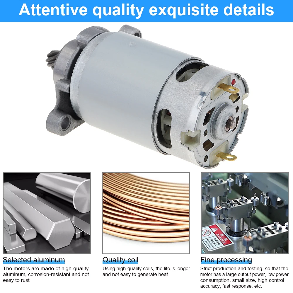RS550 8 Teeth DC Motor High Power RS 550 Reciprocating Saw Micro with Conical Helical Gear for Lithium Electric | Обустройство дома