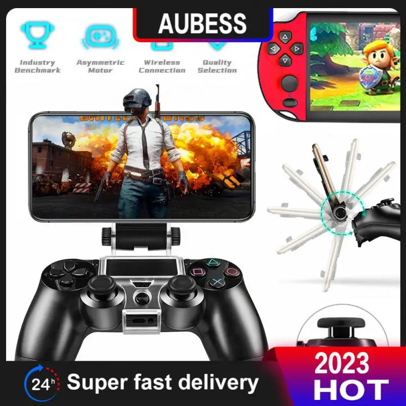 

Adjustable Mobile Cell Phone Stand Flexible Wireless Gamepad Handle Bracket For Controller Mount Clip Holder 2 In 1 For