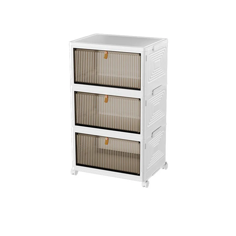 

J2245 Installation Free Shoe Rack Storage Box Plastic Simple Shoe Cabinet
