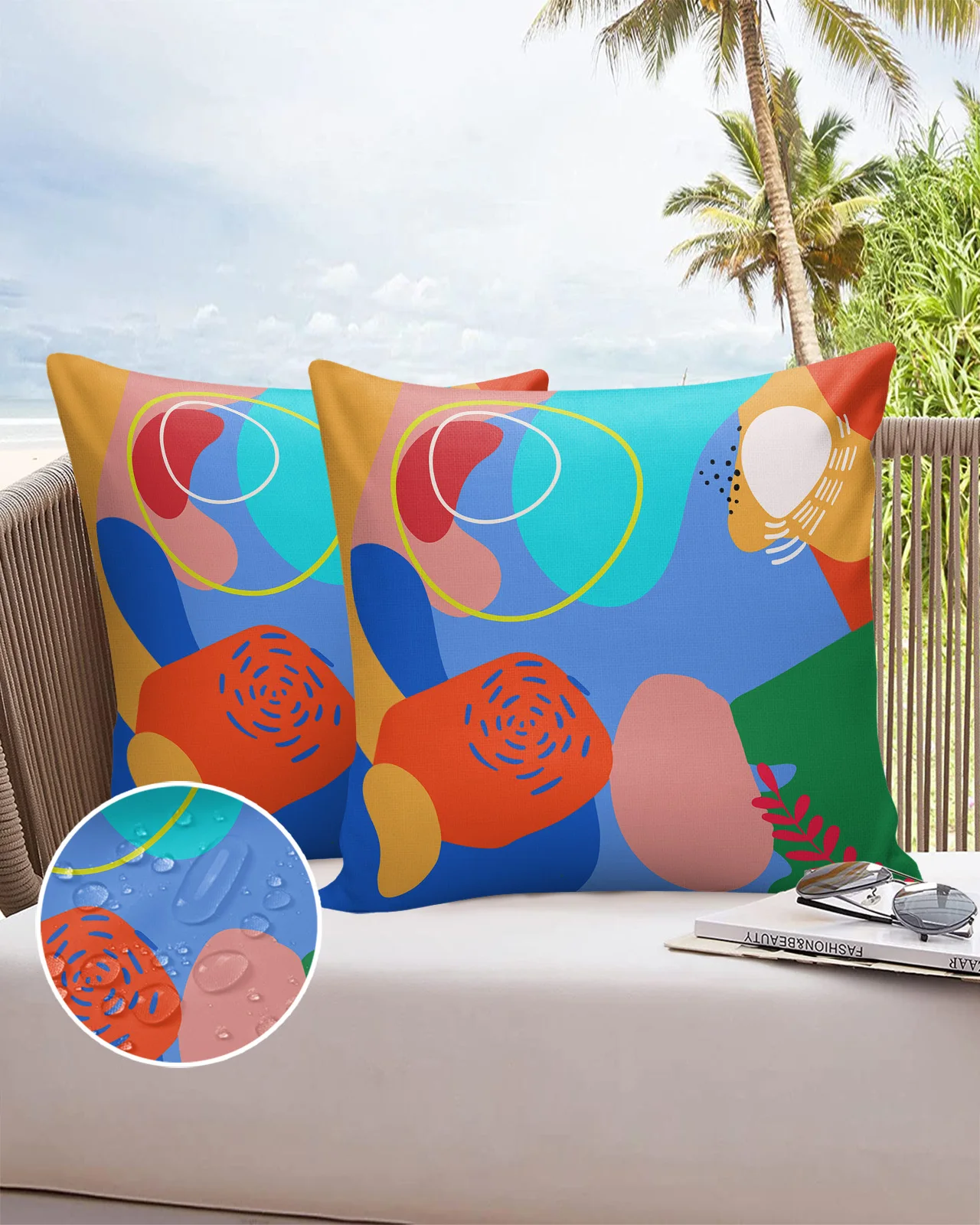 

Bohemian Mo Landi Simplicity Fashion Bed Pillow Covers Home Sofa Pavilion Decorative Pillowcase Balcony Office Car Cushion Cover