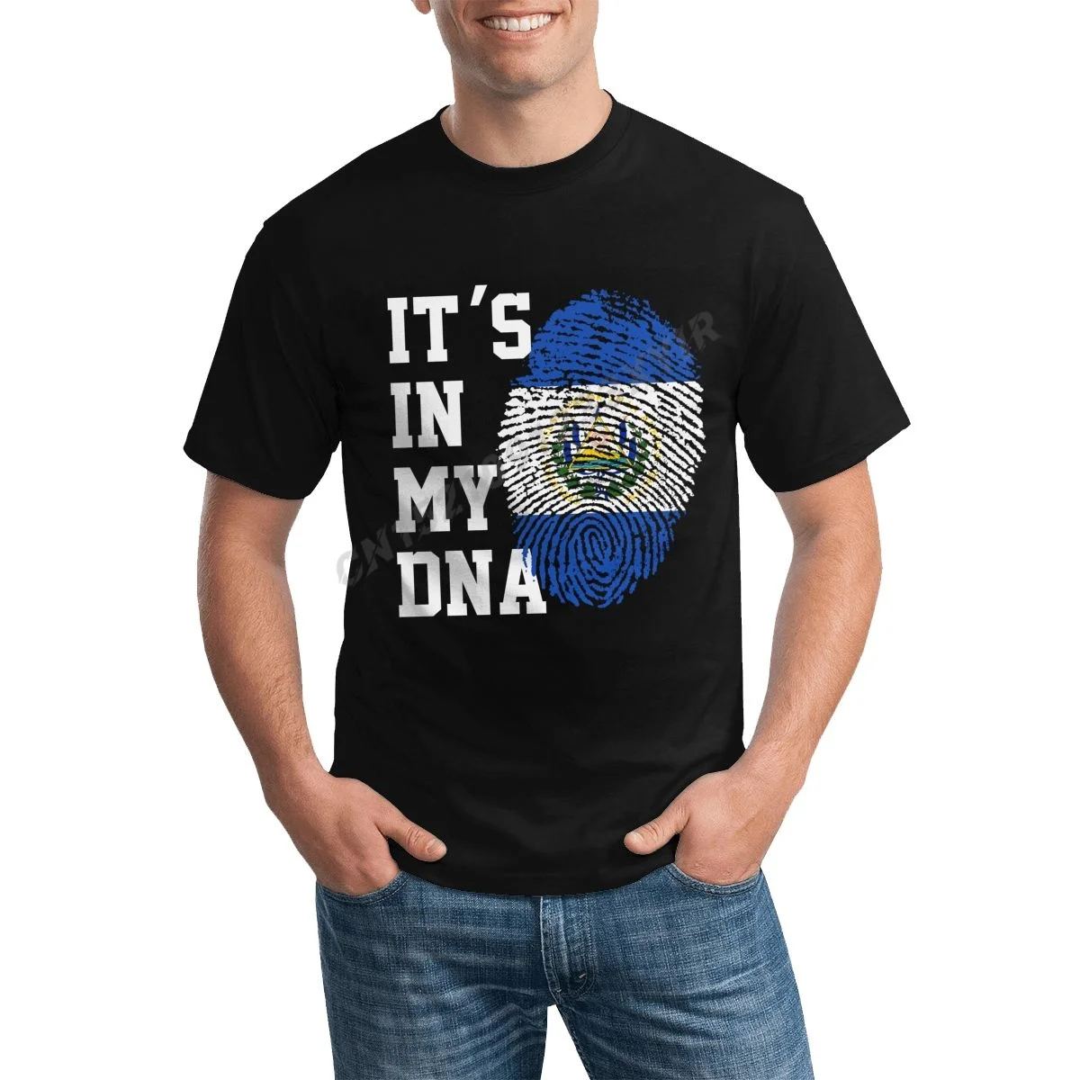 

Мужская футболка с надписью «It's IN MY DNA», фанаты Сальвадора, футболка, Мужская футболка, футболка в стиле хип-хоп, искусственный хлопок 100%