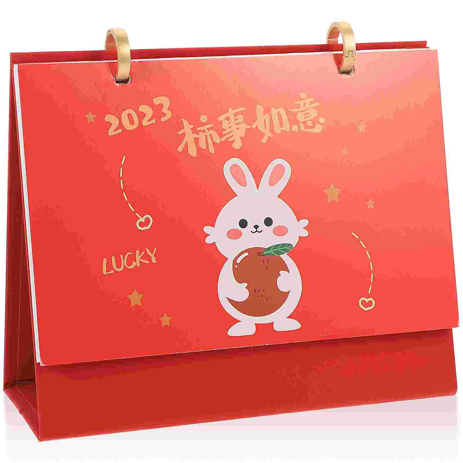 

Настольный декор, ежедневник, украшение для рабочего стола 2023, настольный календарь с красным орнаментом, ежемесячный органайзер, коврик, м...