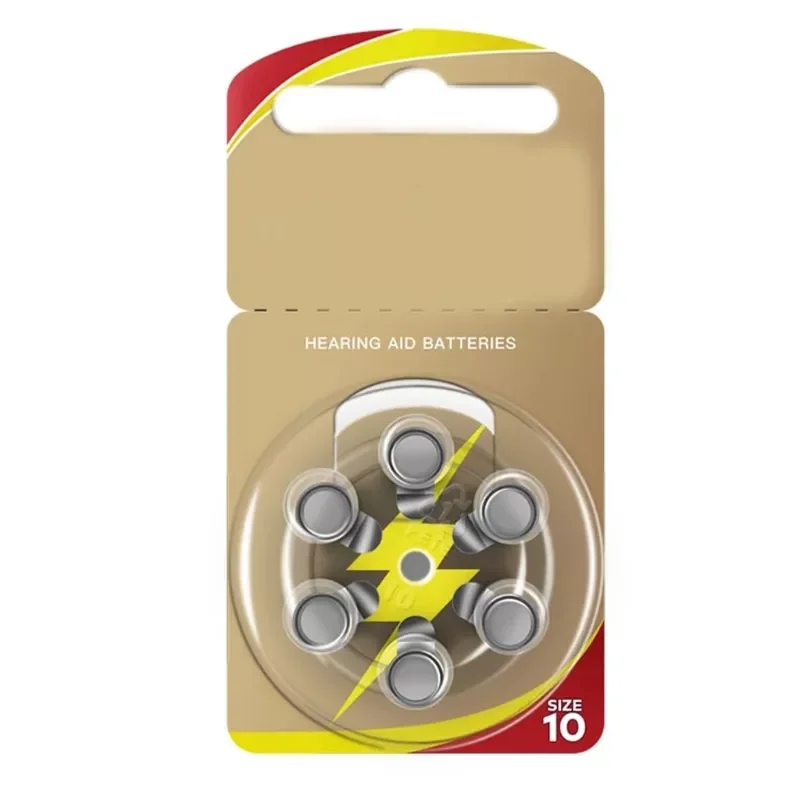 

2023New 6Pcs/Set Safe Round Battery Hearing Aid Accessories 1.45V Battery High Quality Zinc Air Cell for Improving Hearing