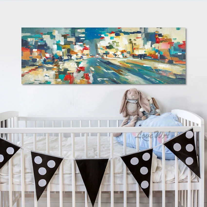 

Indian Modern Art Paintings Colorful Acrylic Texture Design Abstract Wall Decor Frameless Christmas Gift Canvas Artwork Picture