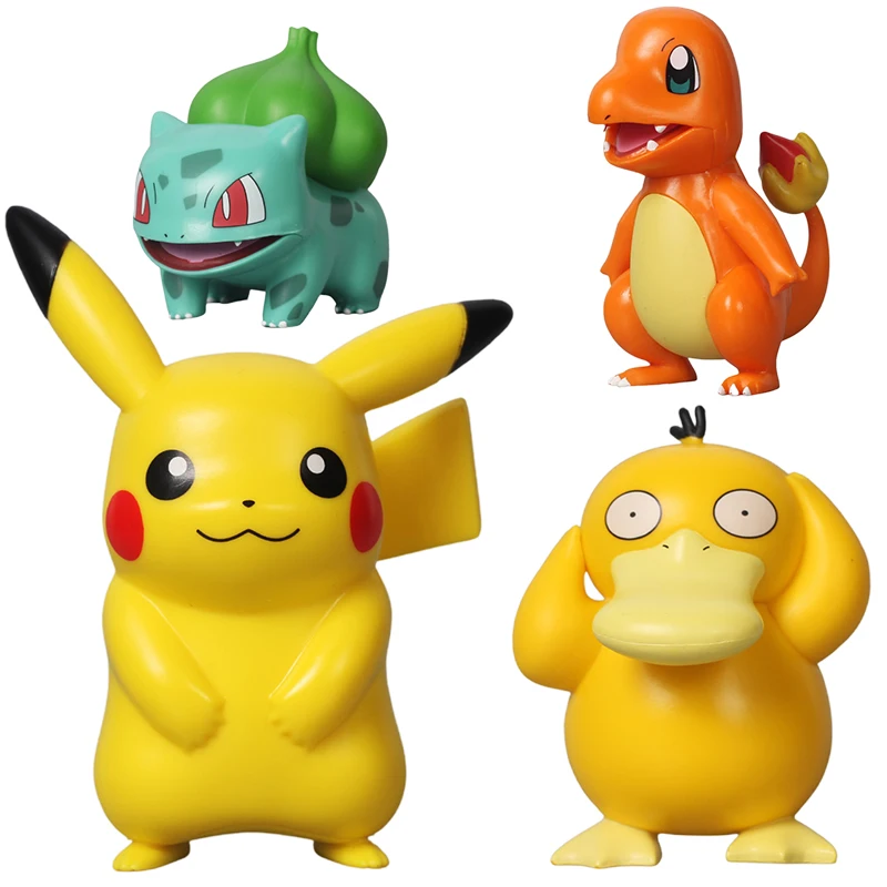 Покемон из японского аниме фигурки Пикачу чармандер Psyduck Bulbasaur