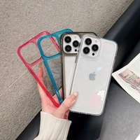 luxury shockproof clear hard case for iphone 13 pro max 12 11 x xr xs 7 8 plus se camera lens protective transparent soft cover