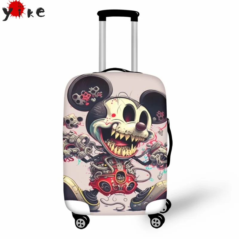 

Yikeluo Cartoon Skull Luggage Protective Dust Covers Elastic Waterproof 18-32inch Suitcase Travel Accessories Mala De Viagem