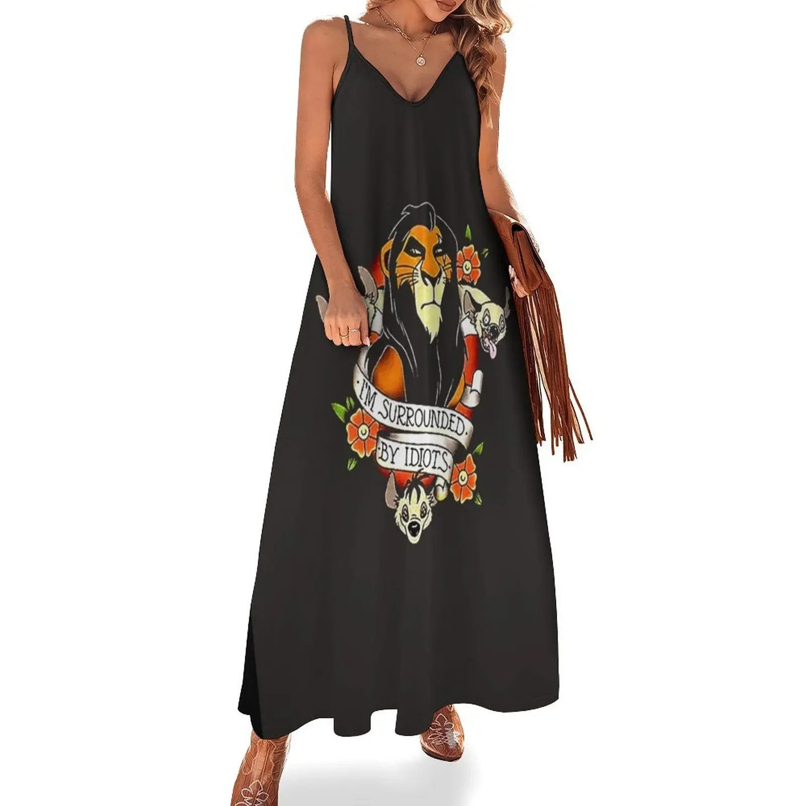 Классическая футболка King Scar Surrounded платье без рукавов платья для официальных