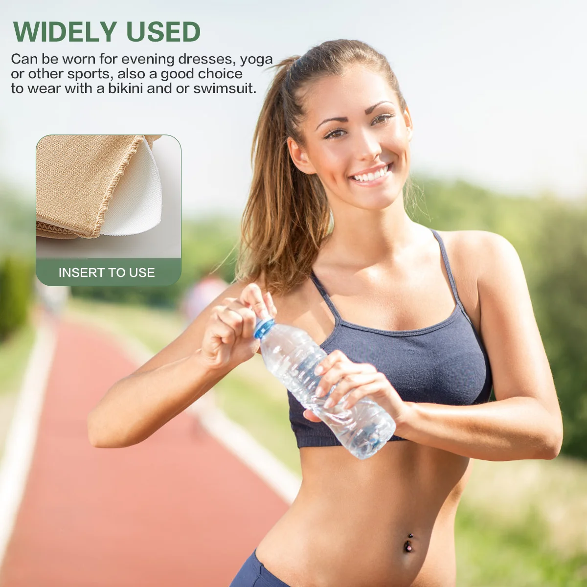 TENDYCOCO 6 пар женских съемных губчатых подушечек для спортивных купальников