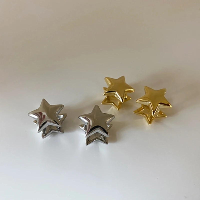 

Five-pointed Star Stud Earrings Sweet Cool Jewelry Minimalist Star Stud Earring 264E