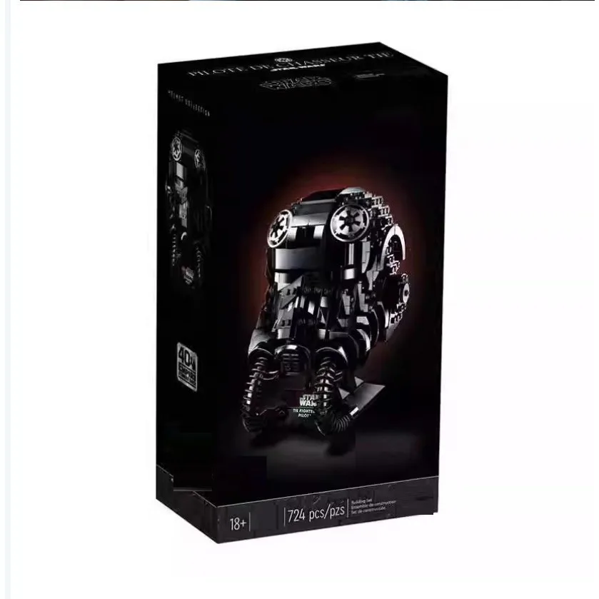 MOC-75274 TIE Fighter Pilot Шлем MOC SpaceShip Боевая модель Строительный блок Архитектура