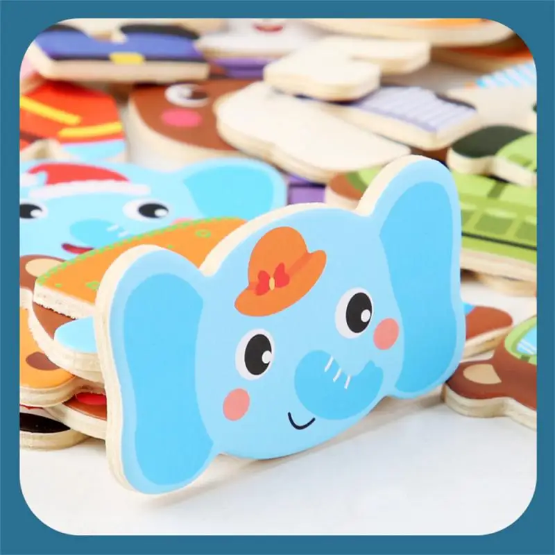 Деревянная Детская мозаика-пазл в форме ребенка креативный пазл с