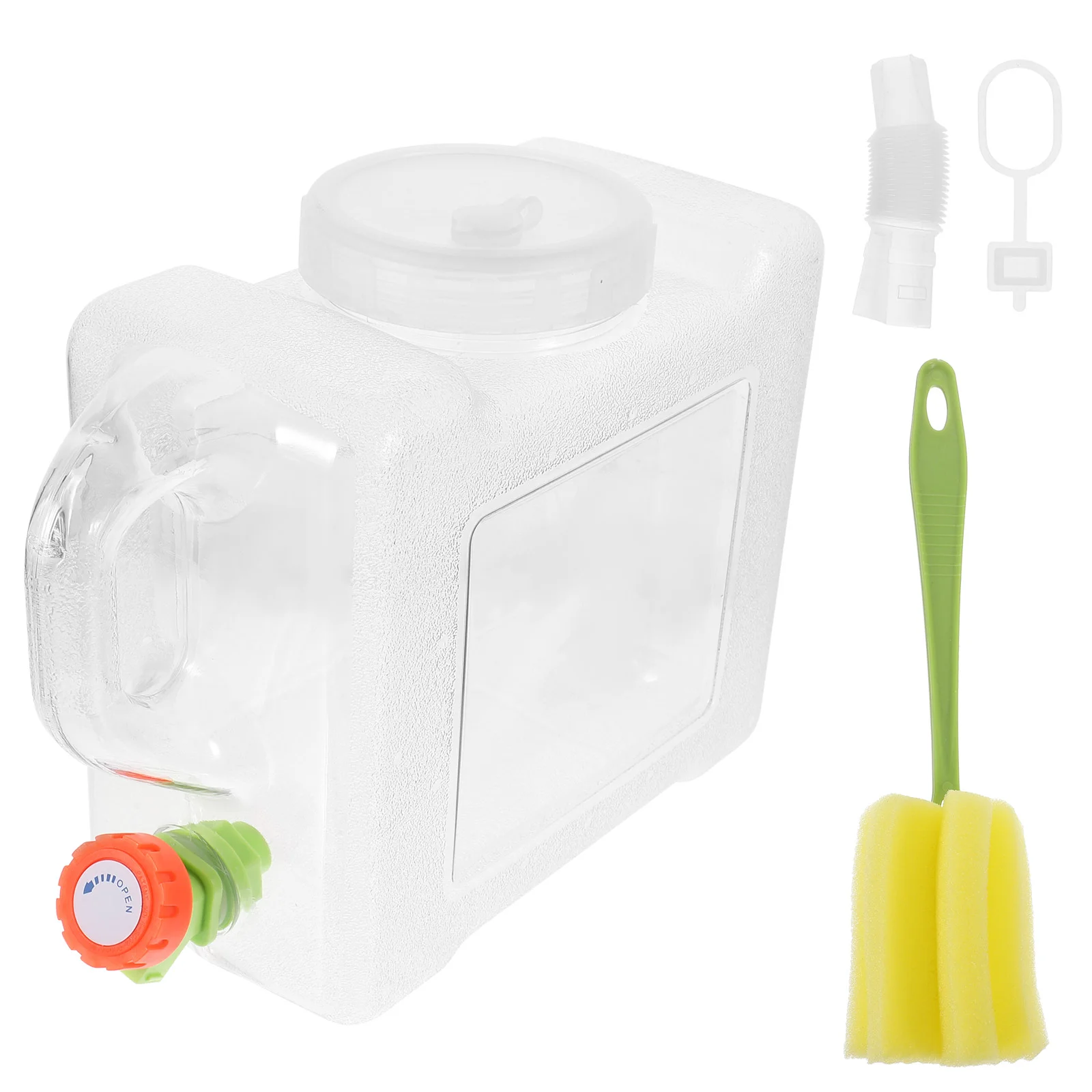 

Camping Water Containers Accessories Square Barrel Portable Outdoor Jug Supply Transparent Bucket Travel