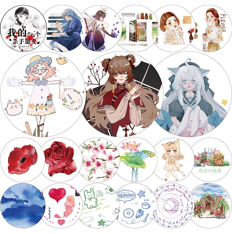 

Washi Tape 22 Designs Masking Tape Boys Girls Flowers Rose Japanese Decorative Adhesive Scrapbooking DIY Stickers Journal Gifts
