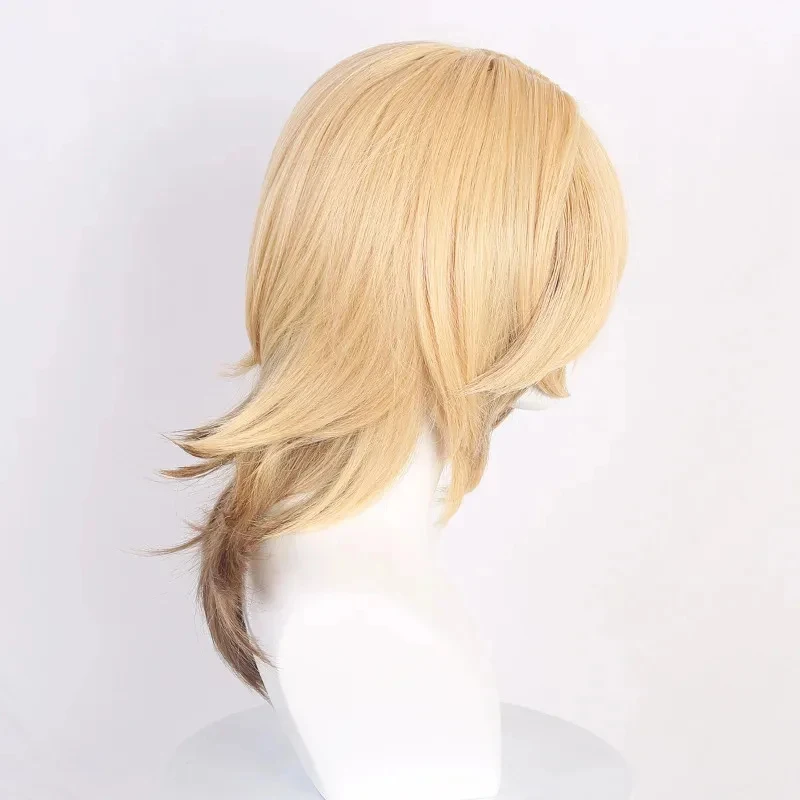 Фото 2025 Genshin Impact Kaveh Wig Pre Braided Linen Cosplay Wigs（No Barrettes） gf;.9 №2