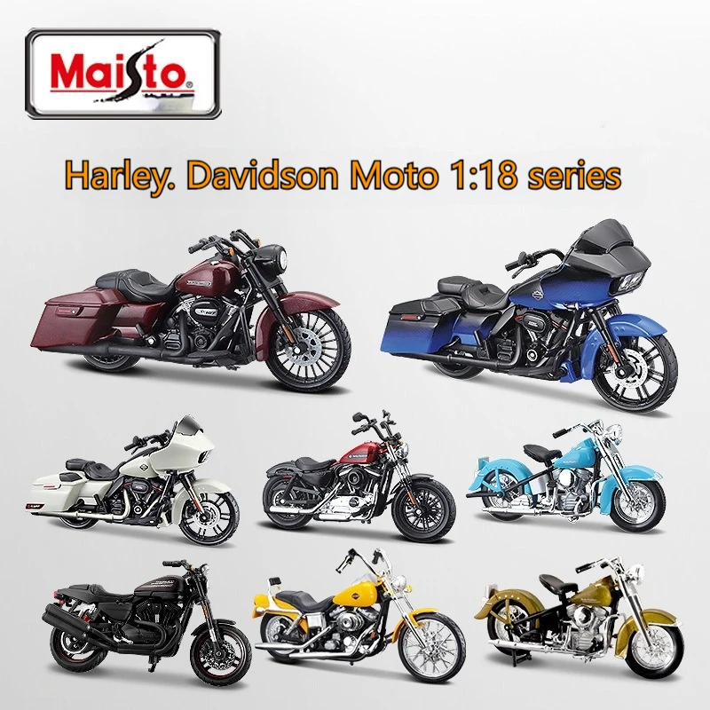 Maisto Harlay Davidcare Масштаб 1:18 Литая Под Давлением Модель Мотоцикла Металлическая