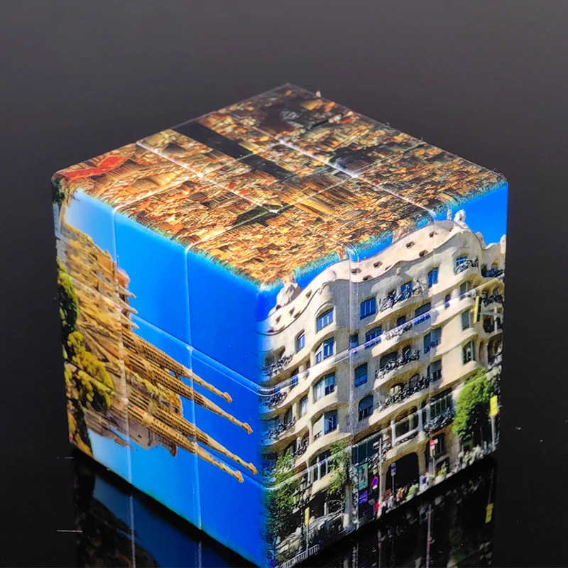 

3x3 Barcelona Diansheng Magnetic Magic Speed Cube Stress Reliever System Magnets Puzzle Educational Toys For Children