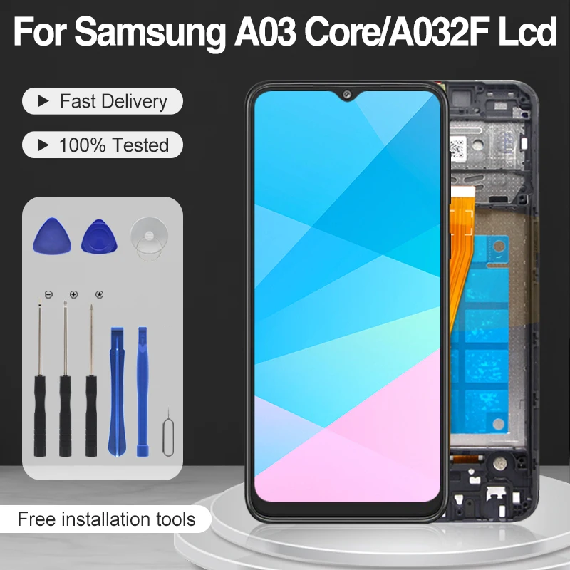 

6,5 дюймовый A03 Core дисплей для Samsung Galaxy A032F ЖК Сенсорная панель стеклянный экран дигитайзер в сборе Бесплатная доставка