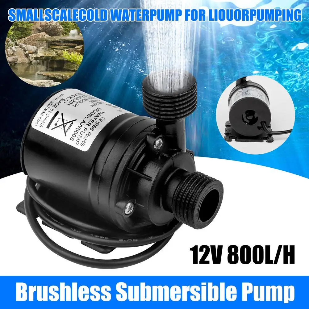 

12v Small Fountain Water Pump Energy-saving Low Noise Floating High Pressure Brushless Submersible Pump