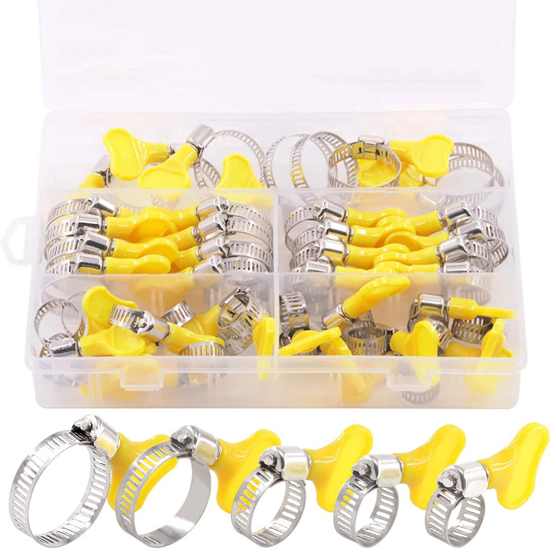 

Хомуты для шлангов YISEONG, нержавеющая сталь, 8-29 мм, 40 шт.