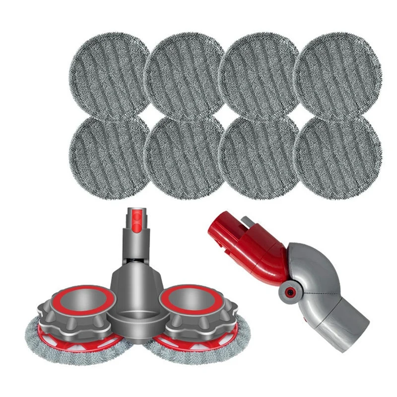 

For Dyson Dyson V7 V8 V10 V11 Vacuum Cleaner, Electric Brush Accessories, With Adapter Converter And 8 Mop Pads