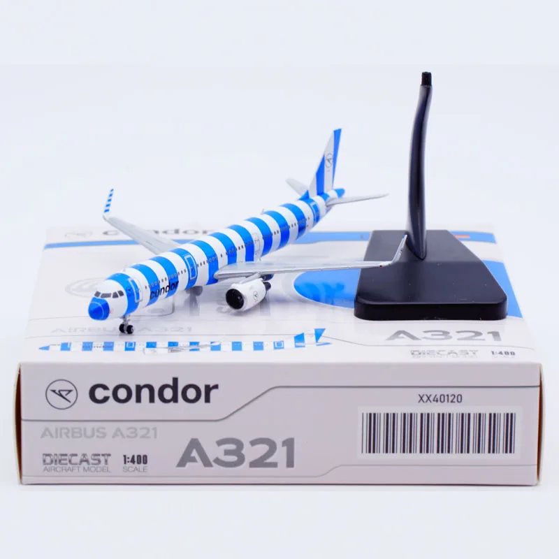 XX40120 Коллекционный самолет из сплава в подарок JC Wings 1:400 Condor Airlines Airbus A321 Литой под